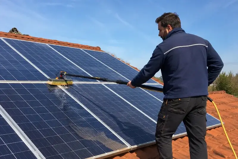 Nettoyage et entretien de panneaux solaires au Landreau