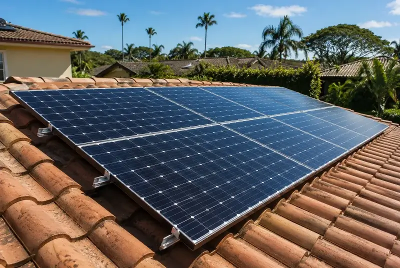 Installation de panneaux solaires au Landreau